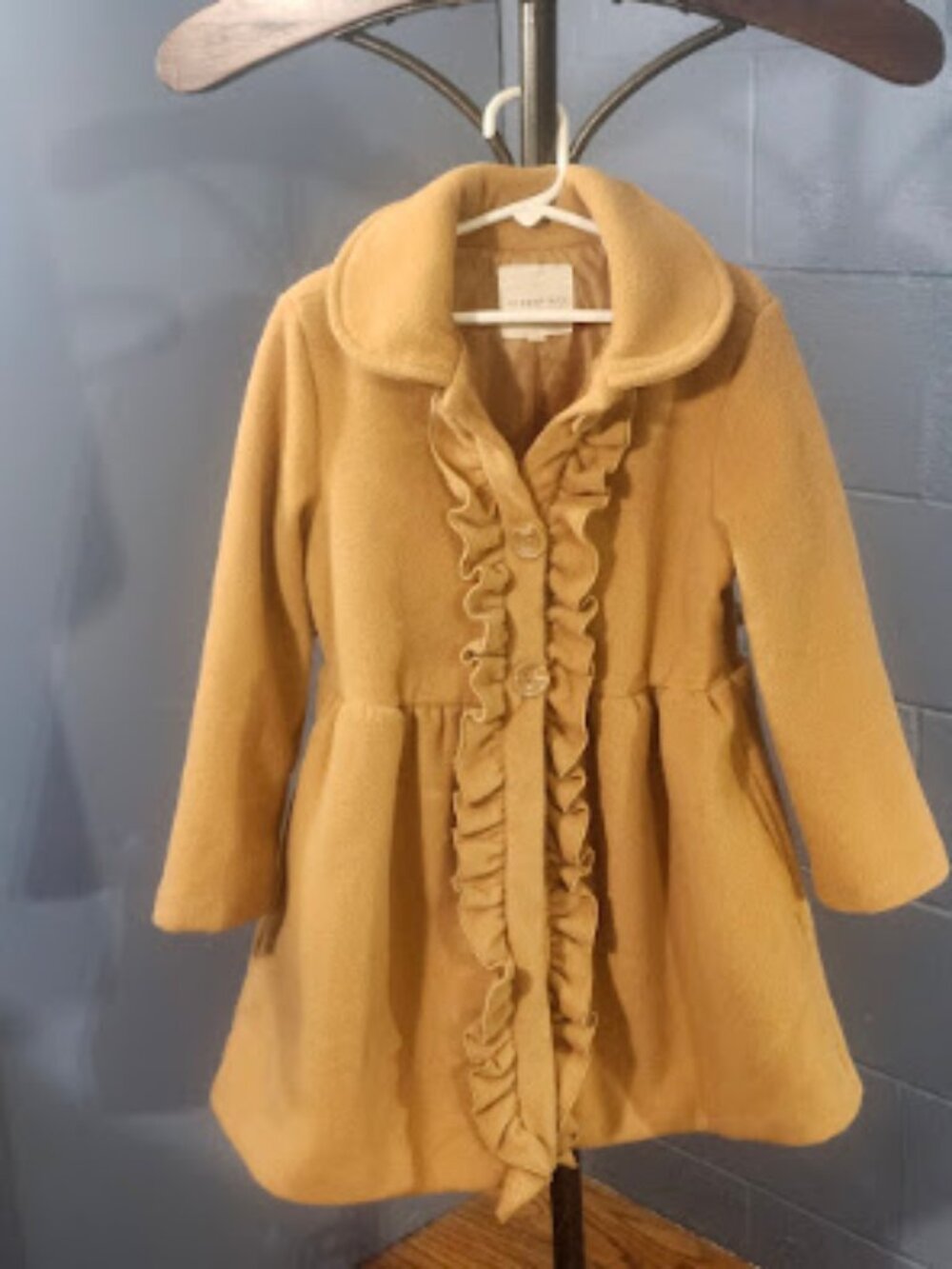 copper key Children's 6/6x Tan Pea Coat